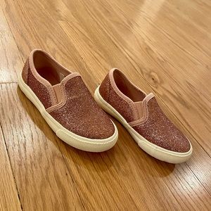 Pink Sparkle Slip-Ons